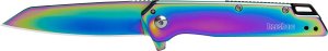 Kershaw Misdirect 1365RBW 3 In Reverse Tanto Plain Rainbow Knife