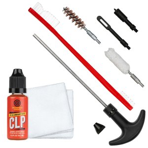 Shooter's Choice 9MM Pistol Cleaning Kit - Brass Rod, Brush, Mop, Patches, Lubricant