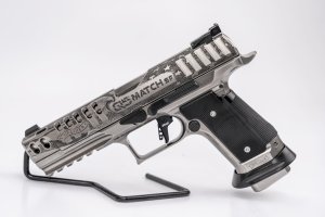 WALTHER ARMS Q5 Match Steel Frame Patriot 9mm 5" 15rd Pistol - Engraved Stainless