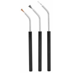 Birchwood Casey 41108 Angled Cleaning Brushes Bronze/Nylon/Stainless Steel Bristles 3 Pack