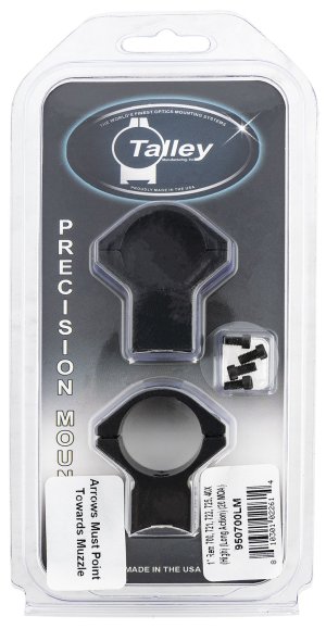 Talley 950700LM 1in Tube High Scope Mount 20MOA Black Anodized