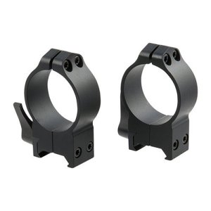 Warne 222LM 34mm High QD Rings Black Matte Blue .525 Inch