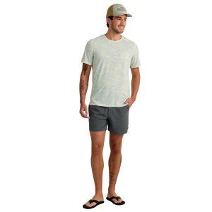 HUK Drift Performance Short Sleeve Shirt Pale Algae Camo M