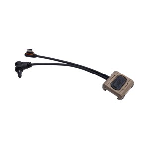 Unity Tactical Modbutton Lite SYNC Dual Switch - LINK USB-C / Crane Laser - 4.5" - FDE