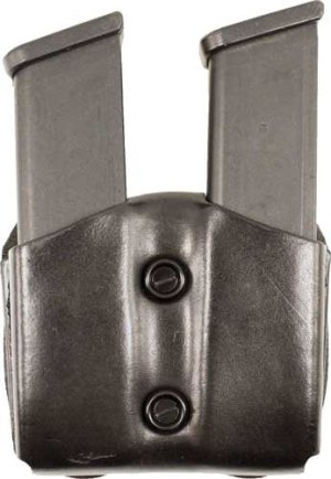 DeSantis A01BJKKZ0 Double Magazine Pouch Leather Black for SIG P365