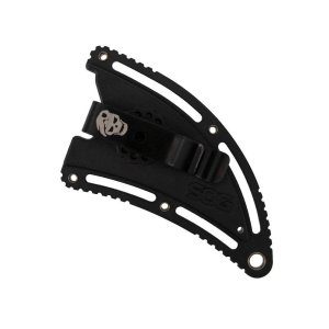 SOG Gambit Blackout Fixed Knife 2-3/5 Sheepsfoot Blade Black