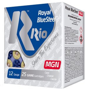 Rio Ammunition RBSM364 Royal BlueSteel 12Ga 3" 1 1/4oz 4Shot 25/Box