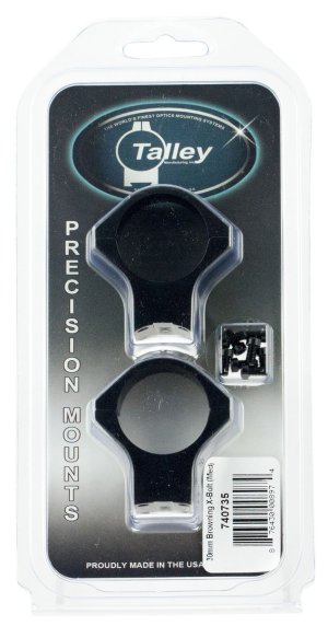 Talley 740735 Scope Mount/Ring Combo 30mm Medium Matte Black X-Bolt