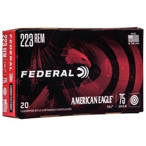 Federal Premium American Eagle AE223T75 223 Rem 75gr TMJ 20 Rounds