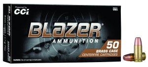 CCI 5203 Blazer Brass 9mm Luger 147 GR Full Metal Jacket 50 Bx/ 20 Cs