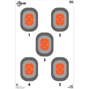 Allen EZ Aim 5-Spot Paper Targets 23x35 In 50 Pack Orange/Gray