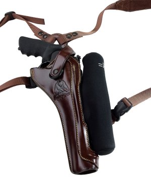 Galco KH172H Kodiak Hunter Chest Holster Havana Leather Right Hand 8.375"