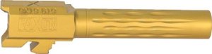 Faxon GB910N19LGQ-N-TiN Glock 19 Barrel 9mm Flame Fluted Non-Threaded