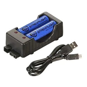 Streamlight 22010 18650 Lithium Ion Dual Input Battery Charger Black