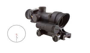 Trijicon ACOG TA02-D-100393 223/5.56 LED Red Chevron Black Mount