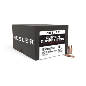 Nosler Custom Competition .264 / 6.5mm 140gr HPBT Bullets 250 Count