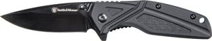 Smith Wesson 1084309 Black Oxide Blade Rubber Handle