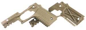 Recover Tactical CC3H-02 Tan Polymer Grip & Rail System for 1911