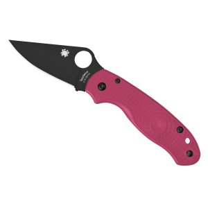 Spyderco C223PPNBK Para 3 Pink Lightweight Knife Black Blade