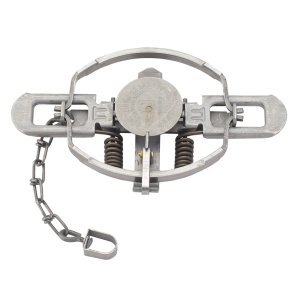 Duke Manufacturing Co. No. 3 Coil Spring Trap 6 In Jaw Spread Silver