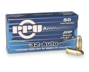 Prvi Partizan PPD32A 940 .32ACP 71 Grain JHP Ammo 50 Rounds