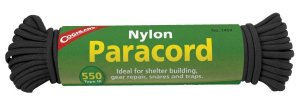 COGHLAN'S Paracord 50' Black Type III 550, 7-Strand