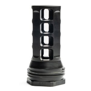 HUXWRX 1598 Muzzle Brake-QD .338 Cal 3/4x24 Black