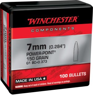 Winchester WB7PP150X 7mm 150gr Power Point Copper Lead 100 Per Box