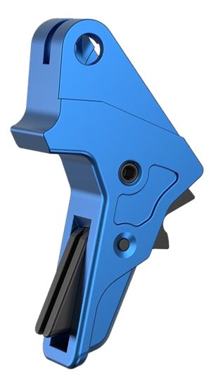 Tyrant CNC TDMPTRIGFSCBLUE/BLK Aluminum Trigger S&W M&P 1.0/2.0