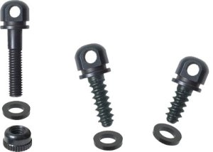 OUT BO5 Carbon Steel Swivel Base Set Accepts U.S. Detachable Swivels Black