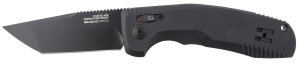SOG 15-38-03-57 Tac BL/PL 3.5" Tanto D2 Black Scales Auto Knife