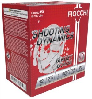 Fiocchi 12SD1X75 12GAUGE 2.75In 1Oz 7.5Shot 1250FPS 25Rd