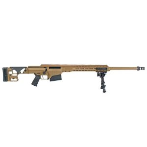 Barrett MK 22 Deployment Kit Rifle 338 Norma/300 Norma/308 Win 10rd Magazines (5) 27 Fluted Barrel Coyote Brown with Leupold Contract Optic