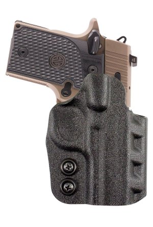 DeSantis D94KA1RZ0 Cazzuto OWB Black Kydex Paddle Holster S&W M&P 9 Shield EZ