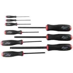Bondhus 10699 9-Piece Metric Hex Screwdriver Set 1.5mm-10mm