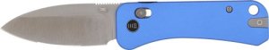 WE Knife Banter 2 Folding Knife 2.87" Satin CPM S35VN Blue Aluminum Handle