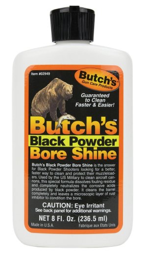 Lyman Butchs 02949 Black Powder Bore Shine 8 oz Squeeze Bottle