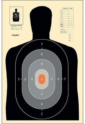 Action Target B27EPROS100 Silhouette Paper Target 23"x35" 100 Pack