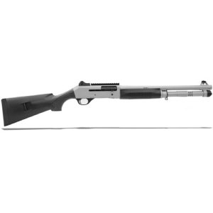 Benelli 11795 M4 H20 Cerakote Black Synthetic Tactical Stock Ghost-Ring Sight Picatinny Rail 3 12 Gauge 18.5 Barrel 5+1