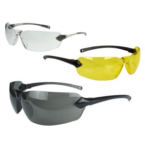 Radians OV3114CS Glasses 3 Pack Clear Smoke Gray Amber Black Silver