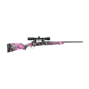 Savage Arms 57337 110 Apex Hunter XP 6.5 Creedmoor 4+1 24" Matte Black Metal Muddy Girl Synthetic Stock Vortex Crossfire II 3-9x40mm Scope