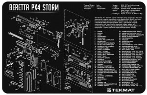 TekMat TEKR17BERPX4 Beretta Px4 Storm Cleaning Mat 11"x17"
