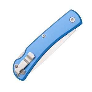 BEAR & SON 137LBL 2.75" Blue Aluminum Lock Farmhand Knife w/Clip