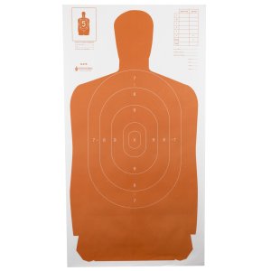 Action Target B27SORANGE100 Silhouette Paper Target 24"x45" 100 Pack