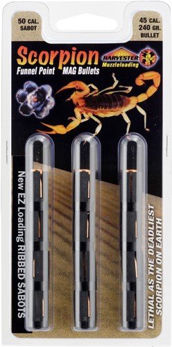 Harvester H15024 50 cal 240gr .451 Funnel Point 12pk