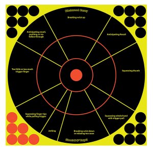 Birchwood Casey Shoot-N-C 12" Handgun Trainer Paper Target 50 Pack
