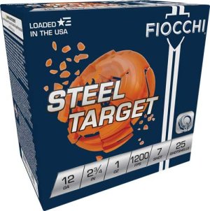 Fiocchi 12SLR7 Steel 12GA 2.75" 1oz #7 1200FPS 250rd Case