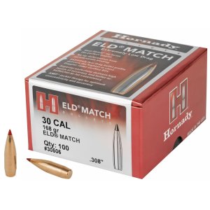 Hornady 30506 .308 168 gr ELD Match Heat Shield 100 ct
