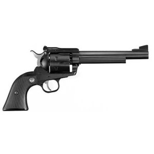 Ruger 0316 Blackhawk Revolver, 357 Mag, 6.50" Blued Alloy Steel Barrel, 6-Round Capacity, Black Checkered Hard Rubber Grip, Adjustable Sights