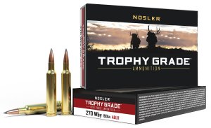 Nosler 60150 Trophy Grade 270 Wthby Mag 150 Grain AccuBond 20 Rounds